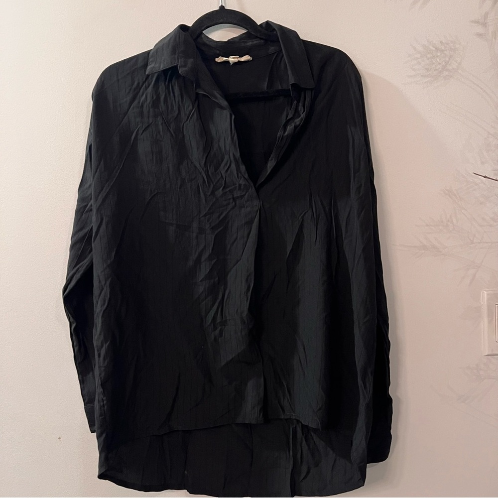 G&G Black Longsleeve Blouse - Size M
